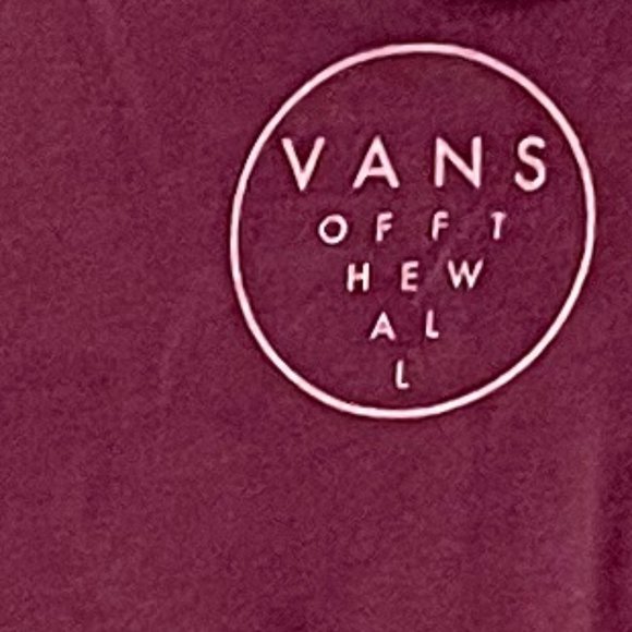 NWT! Vans Woman Ring Around Tee Maroon/Small - Picture 4 of 7